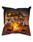 'The Campers' Personalized 4 Pet Throw Pillow
