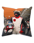 'F1-Paw' Personalized Pet Throw Pillow