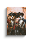 'The Pirates' Personalized 3 Pet Canvas
