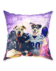 'Minnesota Doggos' Personalized 2 Pet Throw Pillow