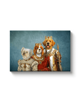 'The Royal Family' Personalized 3 Pet Canvas