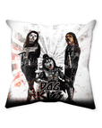 'Kiss Doggos' Personalized 3 Pet Throw Pillow