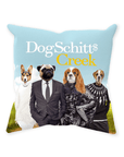 'DogSchitt's Creek' Personalized 4 Pet Throw Pillow
