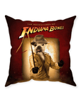 'The Indiana Bones' Personalized Pet Throw Pillow