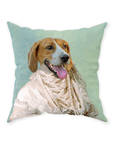 'The Pearled Dame' Personalized Pet Throw Pillow