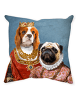 'Queen and Archduchess' Personalized 2 Pet Throw Pillow