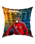 'Russia Doggos Euro Football' Personalized Pet Throw Pillow