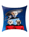 'Doggo-Trek' Personalized 3 Pet Throw Pillow