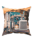 'The Truckers' Personalized 4 Pet Throw Pillow