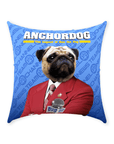 'Anchordog' Personalized Pet Throw Pillow