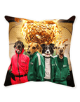 'Squid Paws' Personalized 4 Pet Throw Pillow