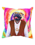 'The The Hippie (Male)' Personalized Pet Throw Pillow