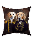 'The Admiral & the Captain' Personalized 2 Pet Throw Pillow