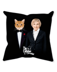 'The Catfather & Catmother' Personalized Throw Pillow