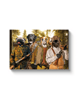 'The Hunters' Personalized 4 Pet Canvas