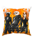 'Charlie's Doggos' Personalized 3 Pet Throw Pillow