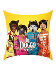 'The Doggo Beatles' Personalized 4 Pet Throw Pillow