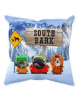 'South Bark' Personalized 3 Pet Throw Pillow