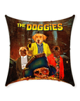 'The Doggies' Personalized 3 Pet Throw Pillow