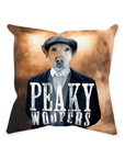 'Peaky Woofers' Personalized Pet Throw Pillow
