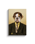 'Dwight Woofer' Personalized Pet Canvas