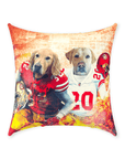 'San Francisco 40Doggos' Personalized 2 Pet Throw Pillow