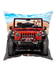 'The Yeep Cruiser' Personalized Pet Throw Pillow