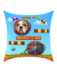 Retro Video Game Personalized Pet Throw Pillow