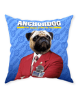 'Anchordog' Personalized Pet Throw Pillow
