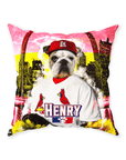 'St. Louis Cardipaws' Personalized Pet Throw Pillow
