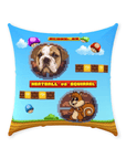 Retro Video Game Personalized Pet Throw Pillow