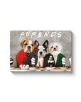 'Furends' Personalized 3 Pet Canvas