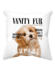 'Vanity Fur' Personalized Pet Throw Pillow