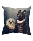 'Duke and Duchess' Personalized 2 Pet Throw Pillow