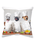 'The Chefs' Personalized 3 Pet Throw Pillow