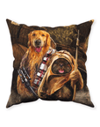 'Chewdogga & Dogg-E-Wok' Personalized 2 Pet Throw Pillow