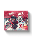 'Alabama Doggos' Personalized 2 Pet Canvas