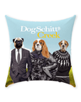 'DogSchitt's Creek' Personalized 3 Pet Throw Pillow