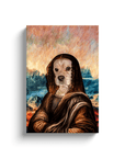 'Dogga Lisa' Personalized Pet Canvas