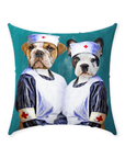 'The Nurses' Personalized 2 Pet Throw Pillow