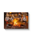 'The Campers' Personalized 4 Pet Canvas