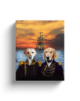 'The Explorers' Personalized 2 Pet Canvas