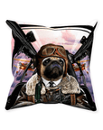 'The Pilot' Personalized Pet Throw Pillow