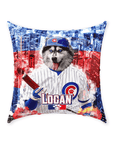 'Chicago Cubdogs' Personalized Pet Throw Pillow