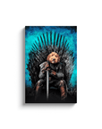 'Game of Bones' Personalized Pet Canvas