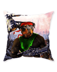 'Rambo Doggo' Personalized Pet Throw Pillow