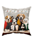 'Furends' Personalized 4 Pet Throw Pillow