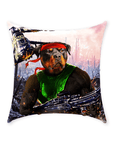 'Rambo Doggo' Personalized Pet Throw Pillow