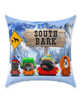 'South Bark' Personalized 4 Pet Throw Pillow