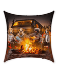 'The Campers' Personalized 4 Pet Throw Pillow